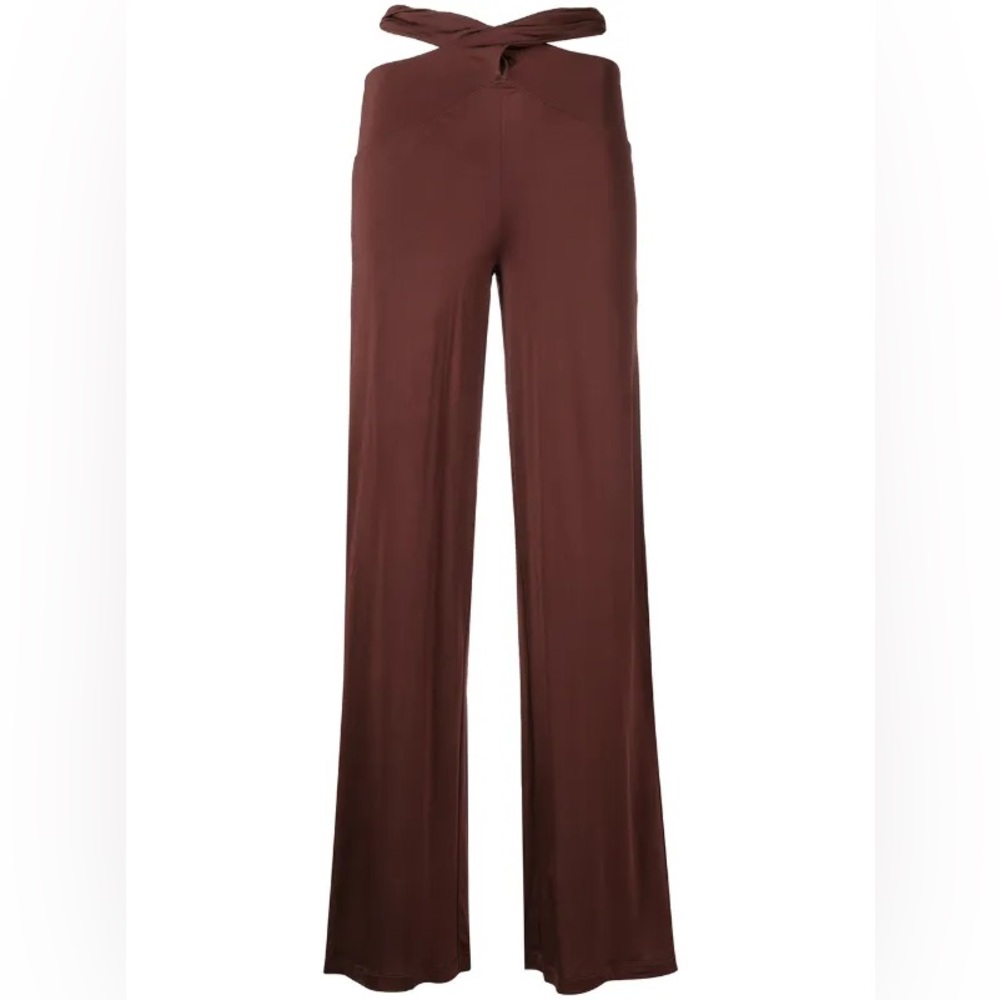 Marine Serre Cross-Waist Fluid trousers